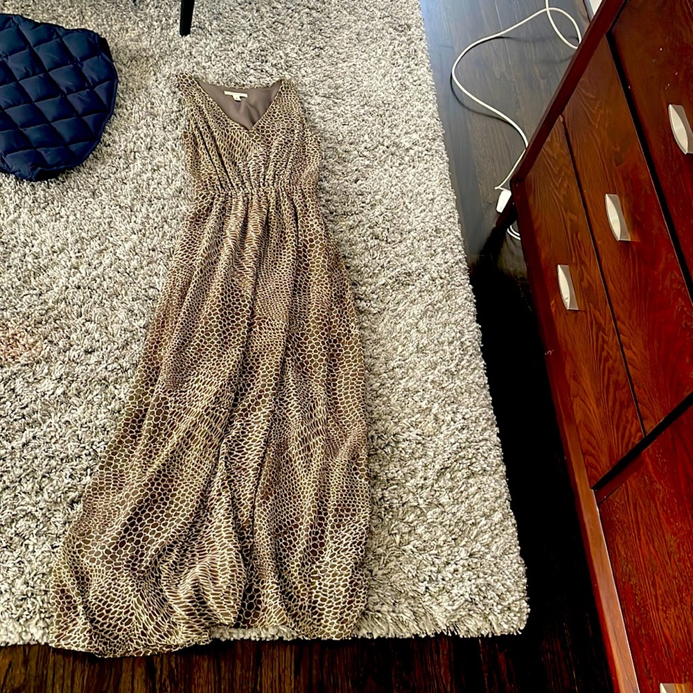 Banana maxi dress
